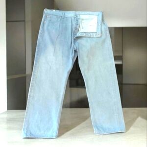 Levi's 501 gray button fly front vtg. Y2k Denim high waist jeans W44 L32